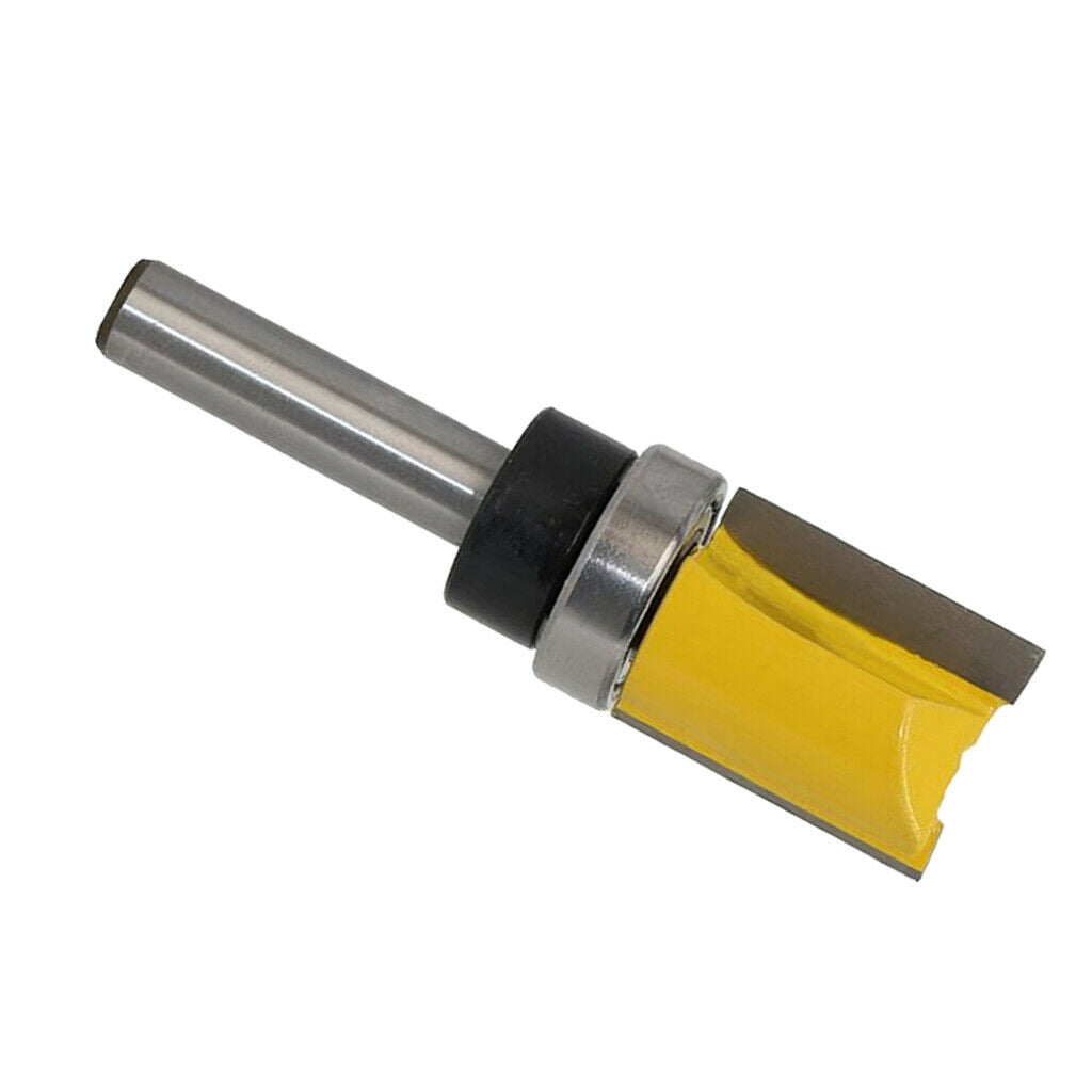 2Pcs Straight Metric Router Cutter Bit Woodwork 8mm Shank 3/4" Cut