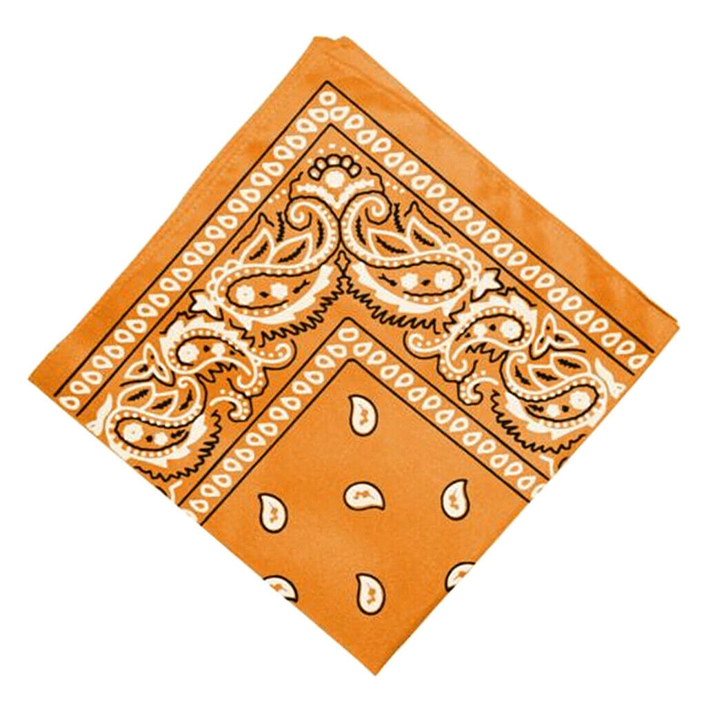 4 Pieces Women's 22x22" Cowboy Headwear Bandana Handkerchief Cotton Soft