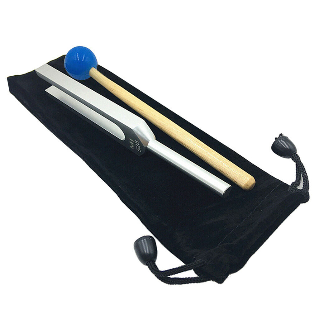Durable 528Hz Tuning Fork with Hammer Ball Kit for Meditation Prayer Yoga