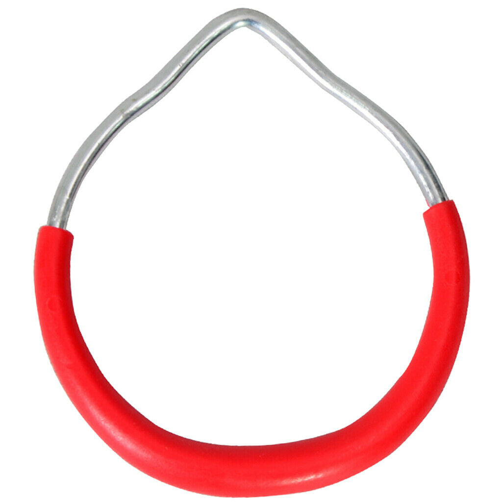 Kids Gym Playground Heavy-Duty Trapeze Swing Accessories Swing Rings Red