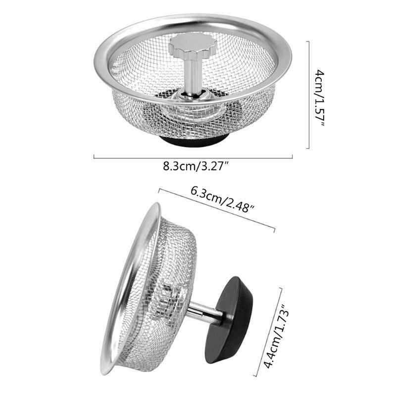 Stainless Steel Kitchen Sink Filter Household Shower Drain Bathroom Shower Drain