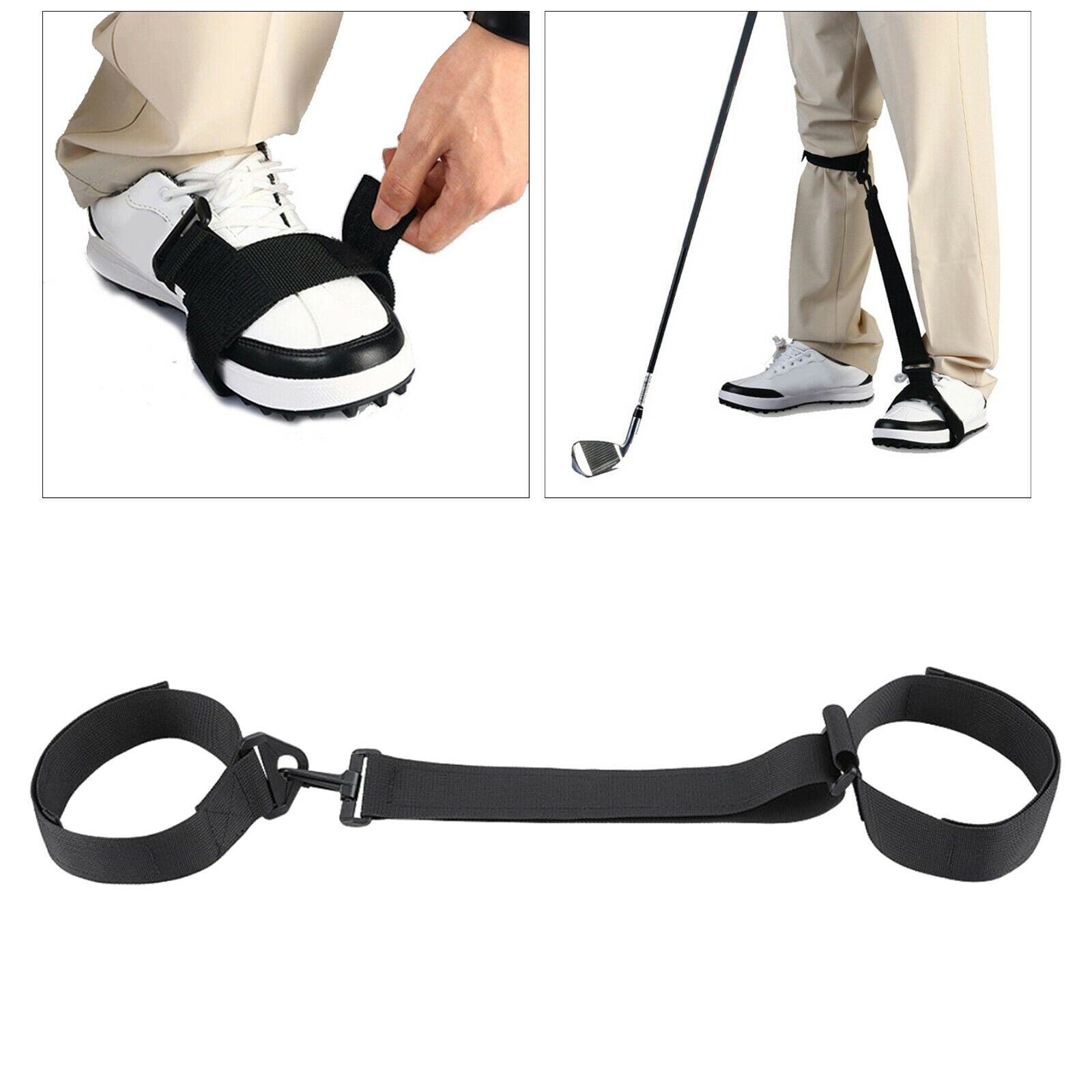 Golf Swing Training Leg Belts Posture Motion Correction Practicing Band