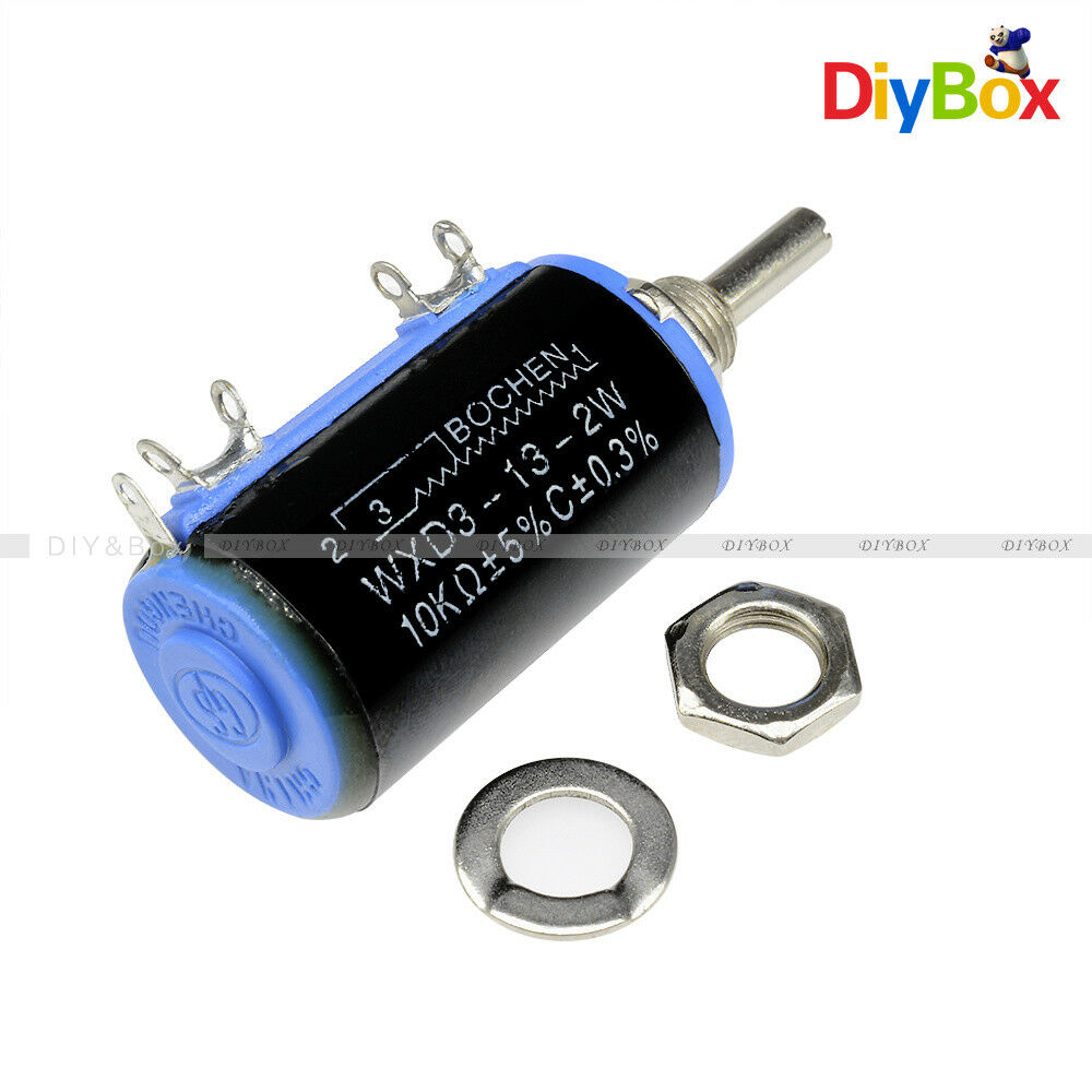 WXD3-13-2W Black Precision Multi-Turn Wirewound Linear Potentiometers 10K OHM