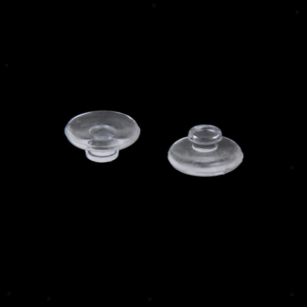 25 Pairs Round Silicone Push In Nose Pads Nonslip for Eyeglass Glasses Eyewear