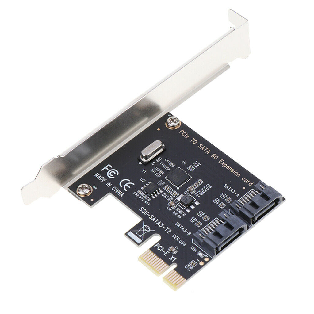 2 Ports SATA 6G PCI Express Controller Card PCI-e to SATA III Converter