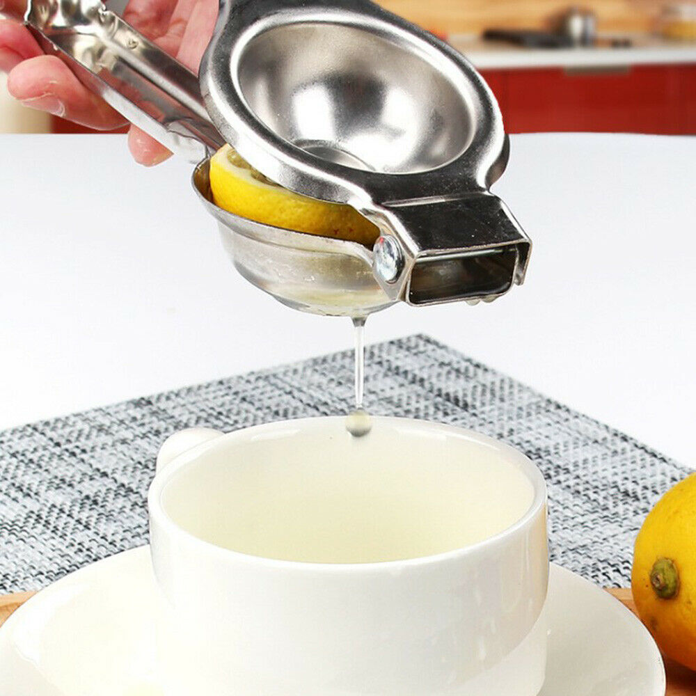 Lemon Juicer Squeezer Stainless Steel Metal Press Garlic Clip Hand Manual juicer