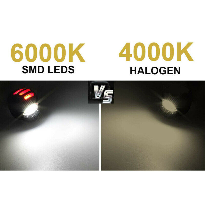 2Pcs LED License Plate Light Lamp Assembly Replacement for Ford F150 F250 F350