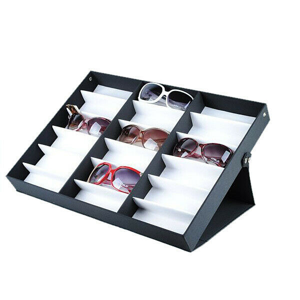 Storage Box Glasses Holder Fading Screen Can Hold 18 Pairs Of Glasses