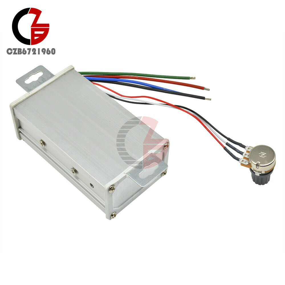 9V-60V 20A PWM DC Motor Stepless Speed Controller Switch Reversible Pulse Driver