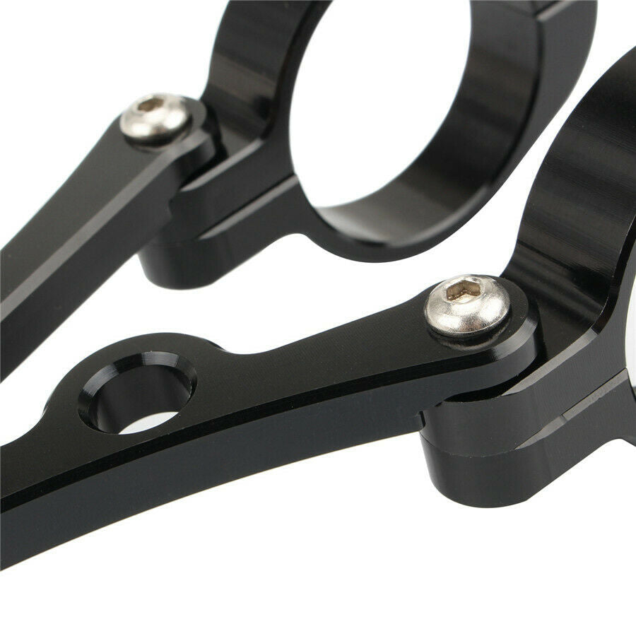 One Pair Of Black Aluminum Alloy Motorcycle Headlight Brackets For 39-41mm forks