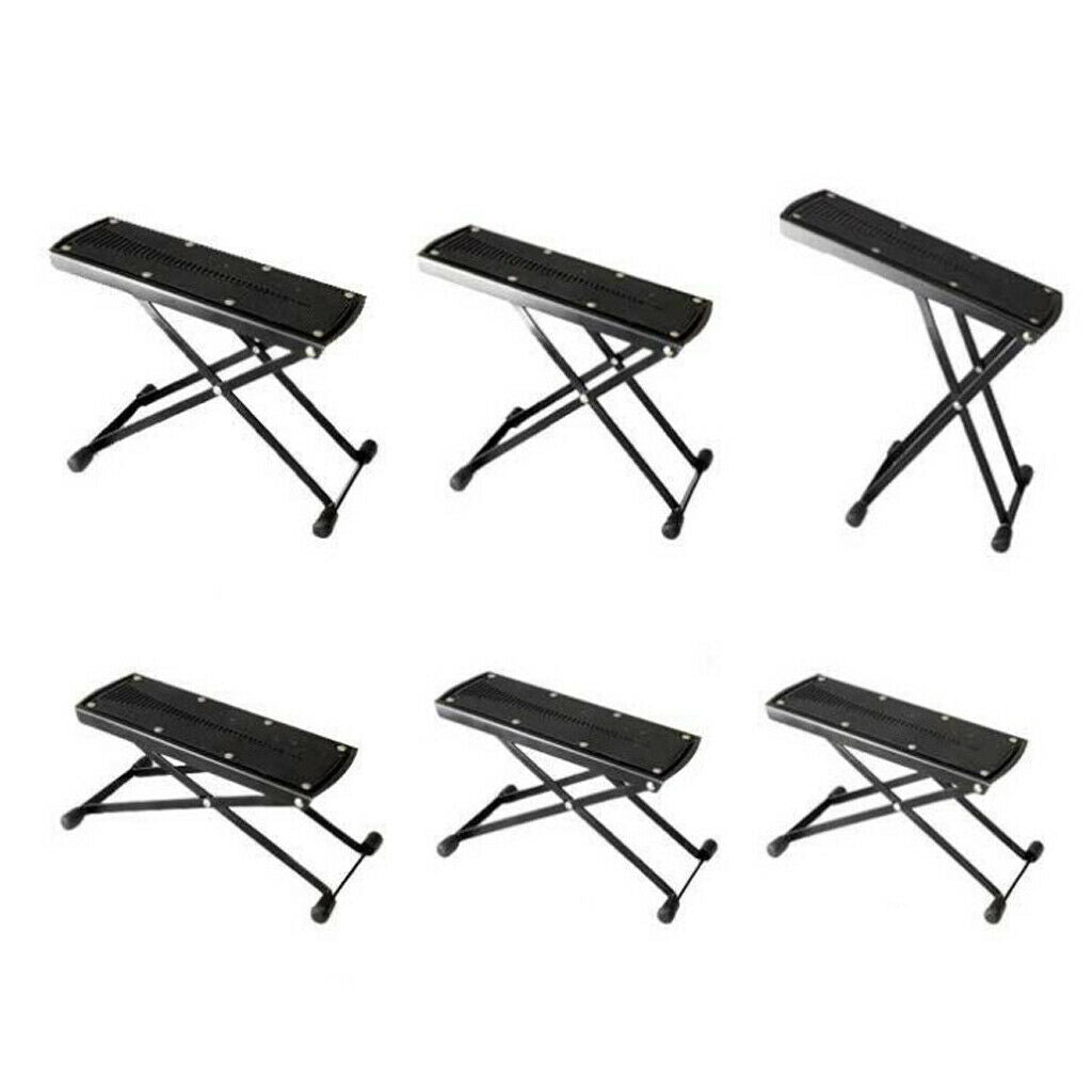 Adjustable Folding Guitar Rest Footstool Non Slip Portable Guitar Footrest