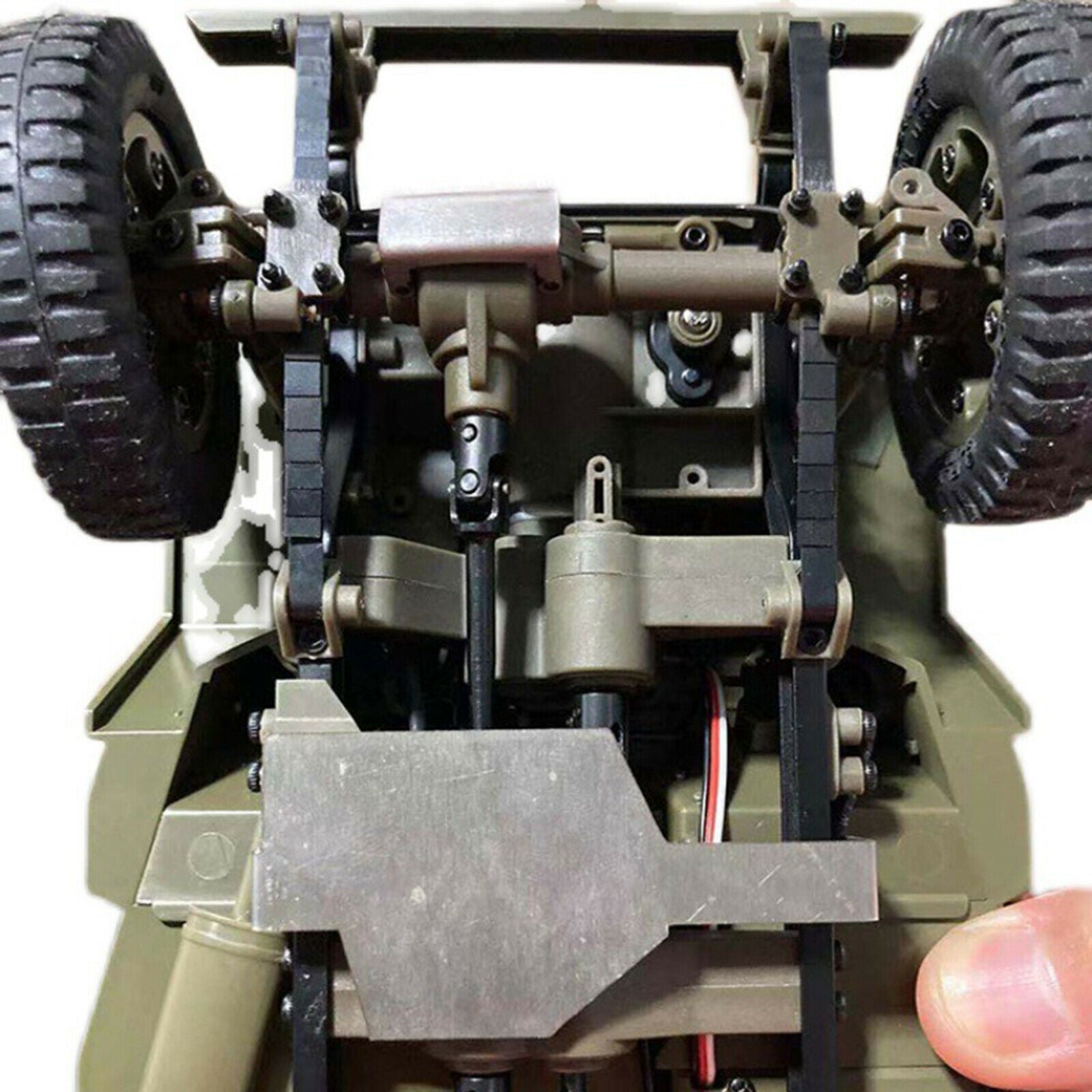1 Set 1/12 RC Chassis Armor Guard Plate for FMS ROCHOBBY 1941 Willys Jeep