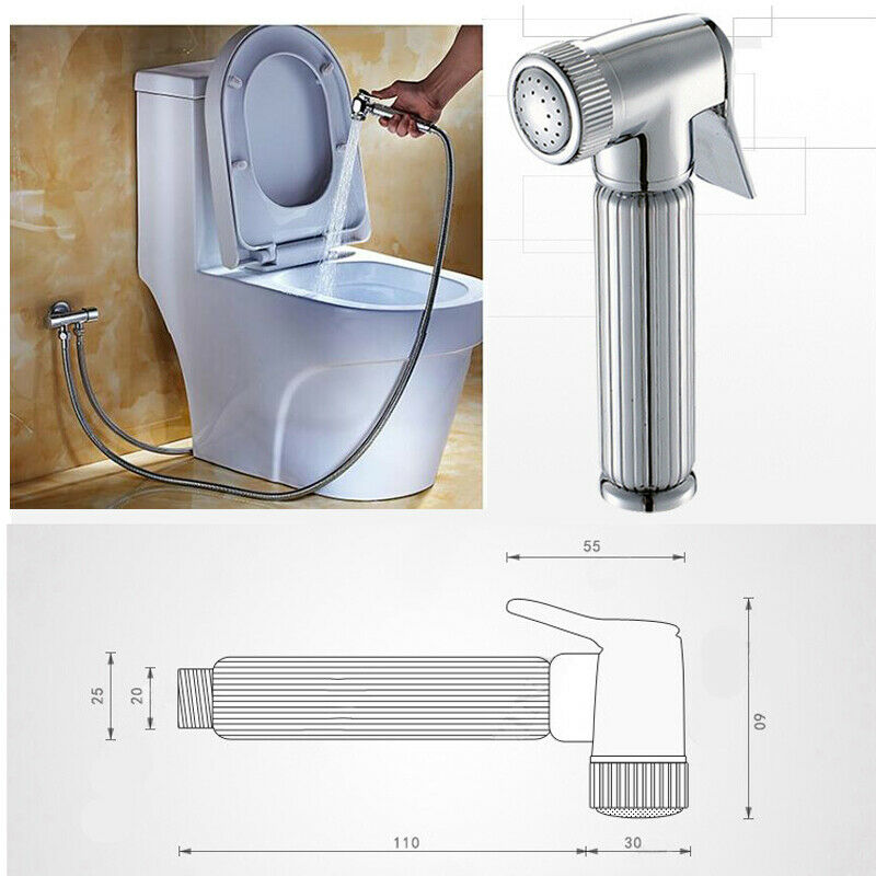 3PCS Handheld Pressurized Sprinkler Head Bidet Spray Wash Shower Cleaning Kit