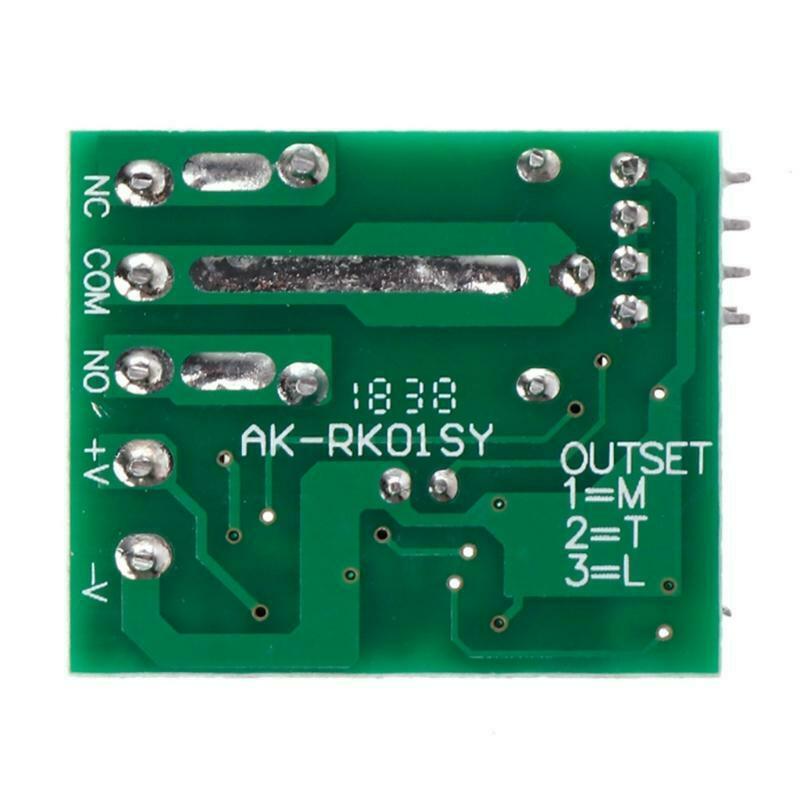 433Mhz Wireless Remote Control DC 12V1CH relay Receiver Module For learning code