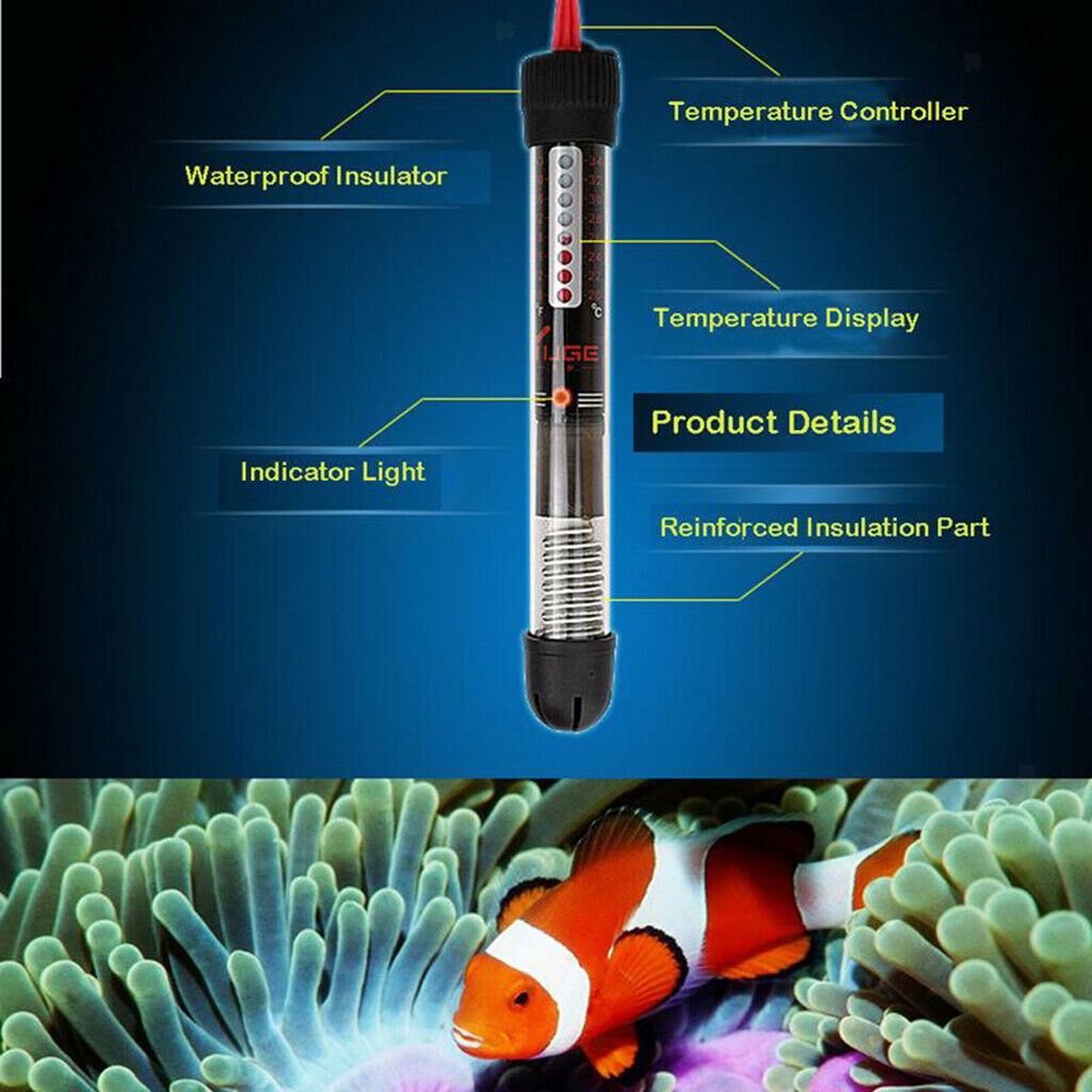 Aquarium Heater 50HZ-60HZ 220-240V for Freshwater Fish Tanks 200W
