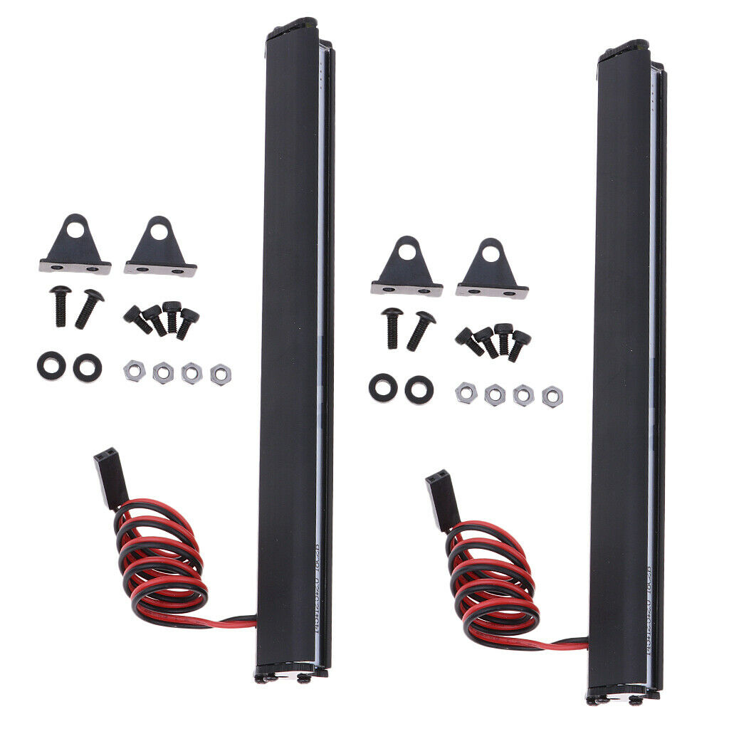 2pc LED Light Bar Bright Lamp for SCX10 90046 D90  TRX4 1/10 Crawler