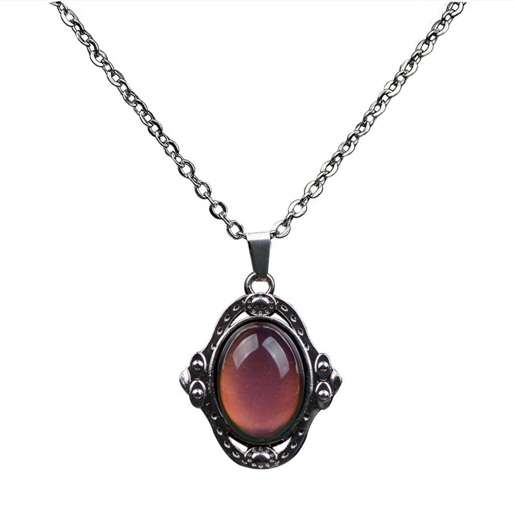 2 pieces necklace pendant women fashion jewelry color changing necklace