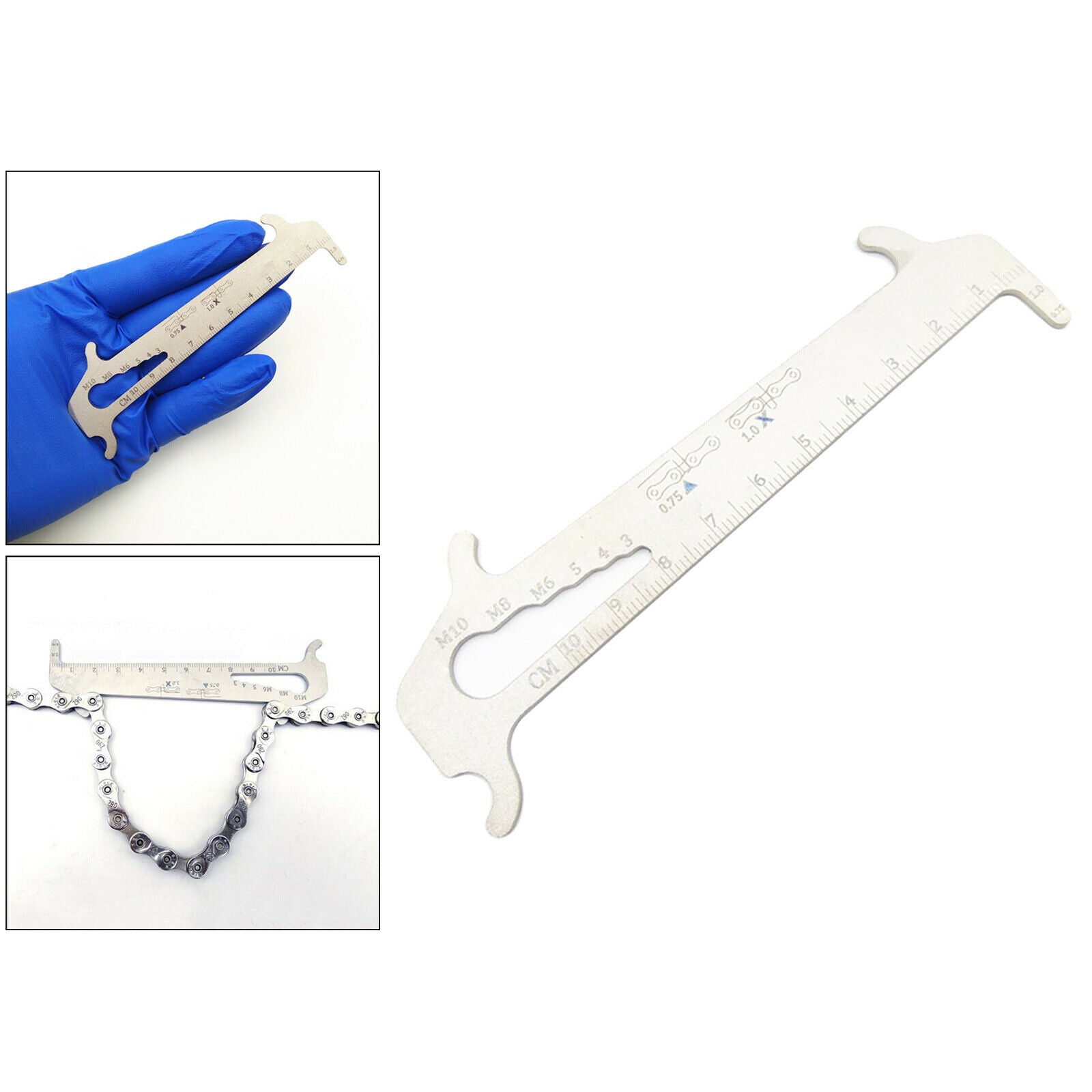 Bike Chains Checker Bicycle Wear Indicator Multi-Functional Repair Hand Tool