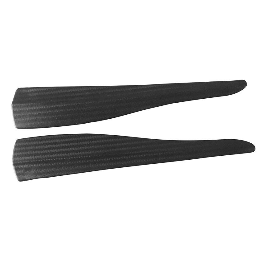 Durable 2pcs Car Carbon Fiber Bumper Fins Shape Guard Protector Guard Perfection