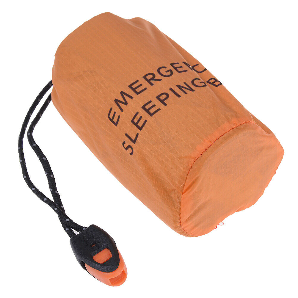 Reusable Emergency Sleeping Bag Waterproof Survival Camping Travel Bag Wh.l8