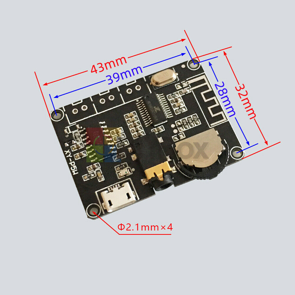 Stereo Bluetooth PAM8406 Micro USB Digital Power Amplifier Board Module DC3.7-5V