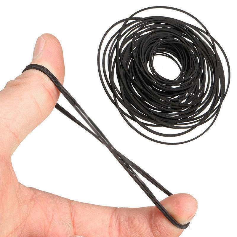 50Pcs/Set Universal 30-150mm Mix Cassette Tape Machine Square Belts Repair Kit