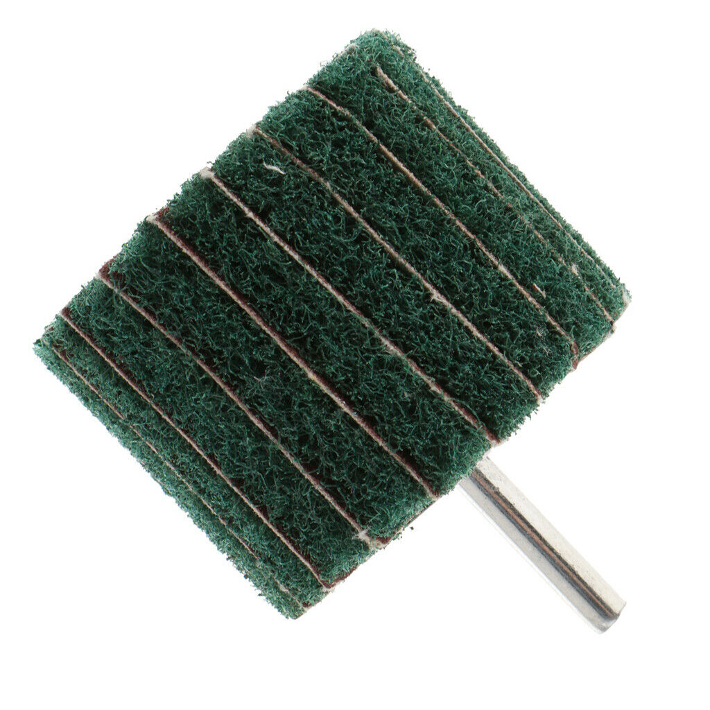 60×50mm Nylon Fiber Polishing Wheel Buffing Pad Grinding Head w/ Grit Green