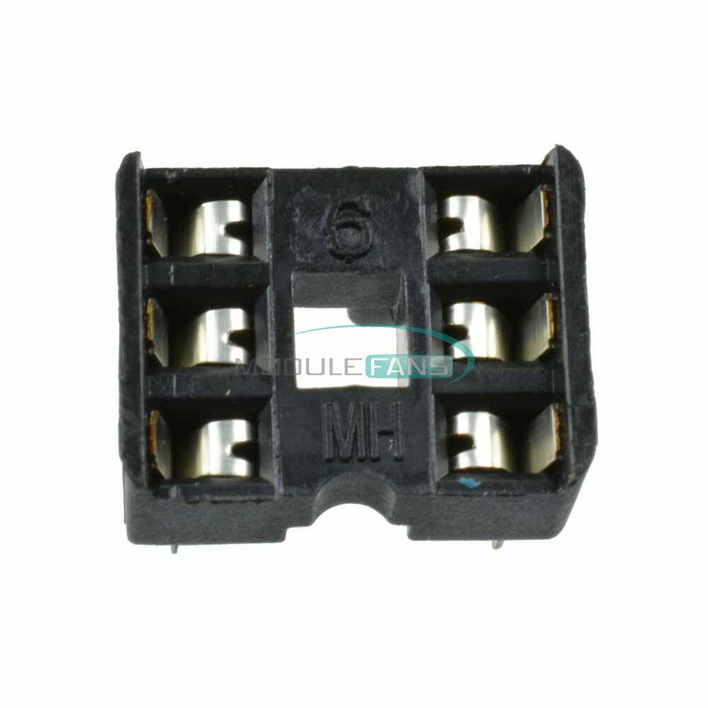 20PCS DIY IC Socket Adaptor PCB Solder Type DIP Socket 6p 6-pin 6 Pin