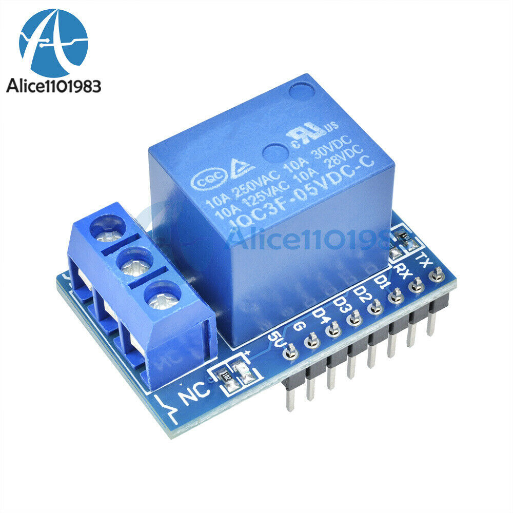 5V 1CH Relay Shield V2 Version 2 for WEMOS D1 mini ESP8266 WiFi Module Arduino