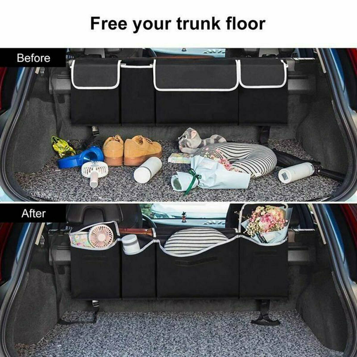Storage Backseat Trunk Organizer Hanging Seat Back Bag for Car SUV Vehicles SUK