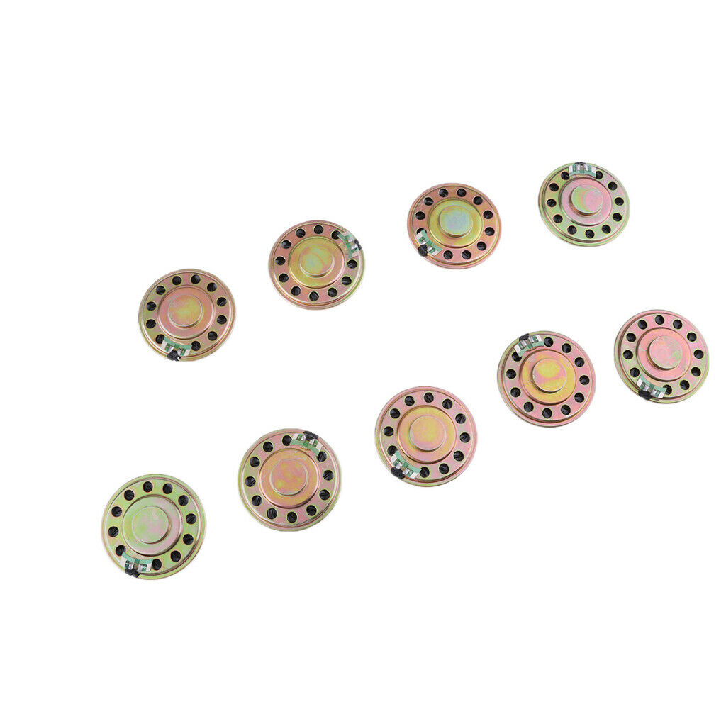 10pcs Professional 50mm 8ohm 0.5W Full Range Audio Speaker HiFi Stereo Sound