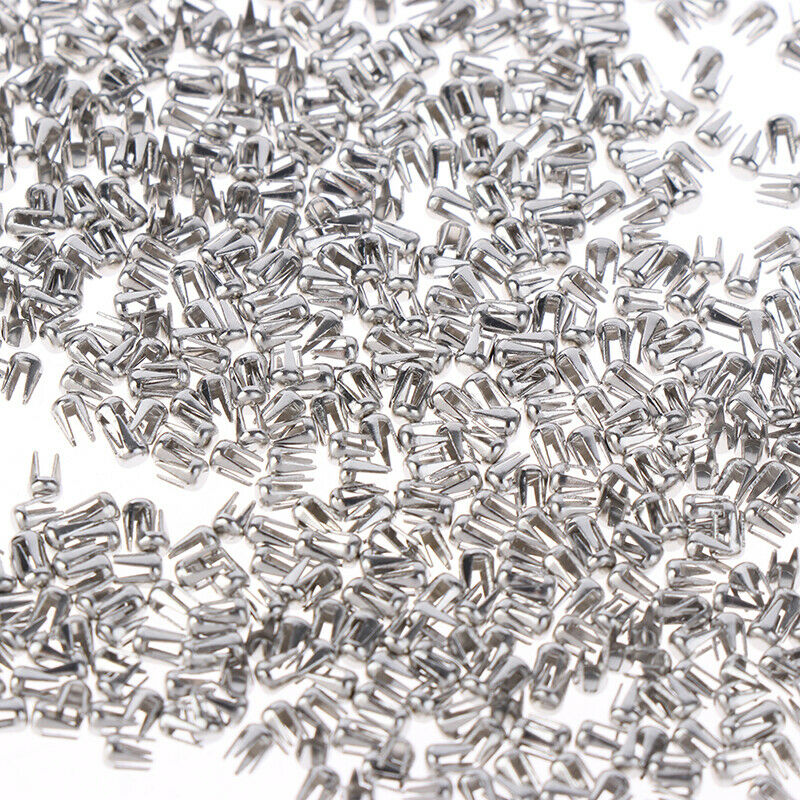 500pcs Spikes Rivets Four Claw Nails DIY for Clothing Beads Machine Acces.l8
