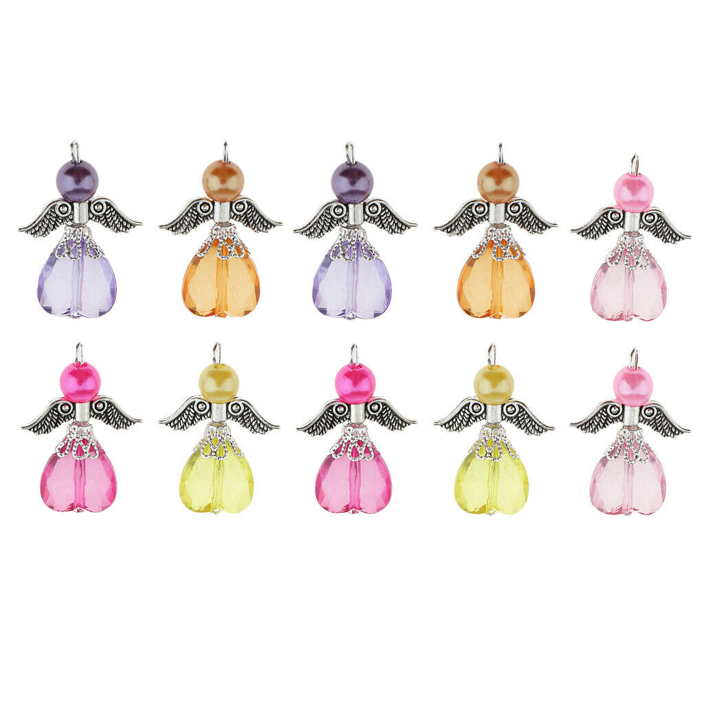 10 Pieces Colorful Butterfly Jewelry Accessories Crafting Charms