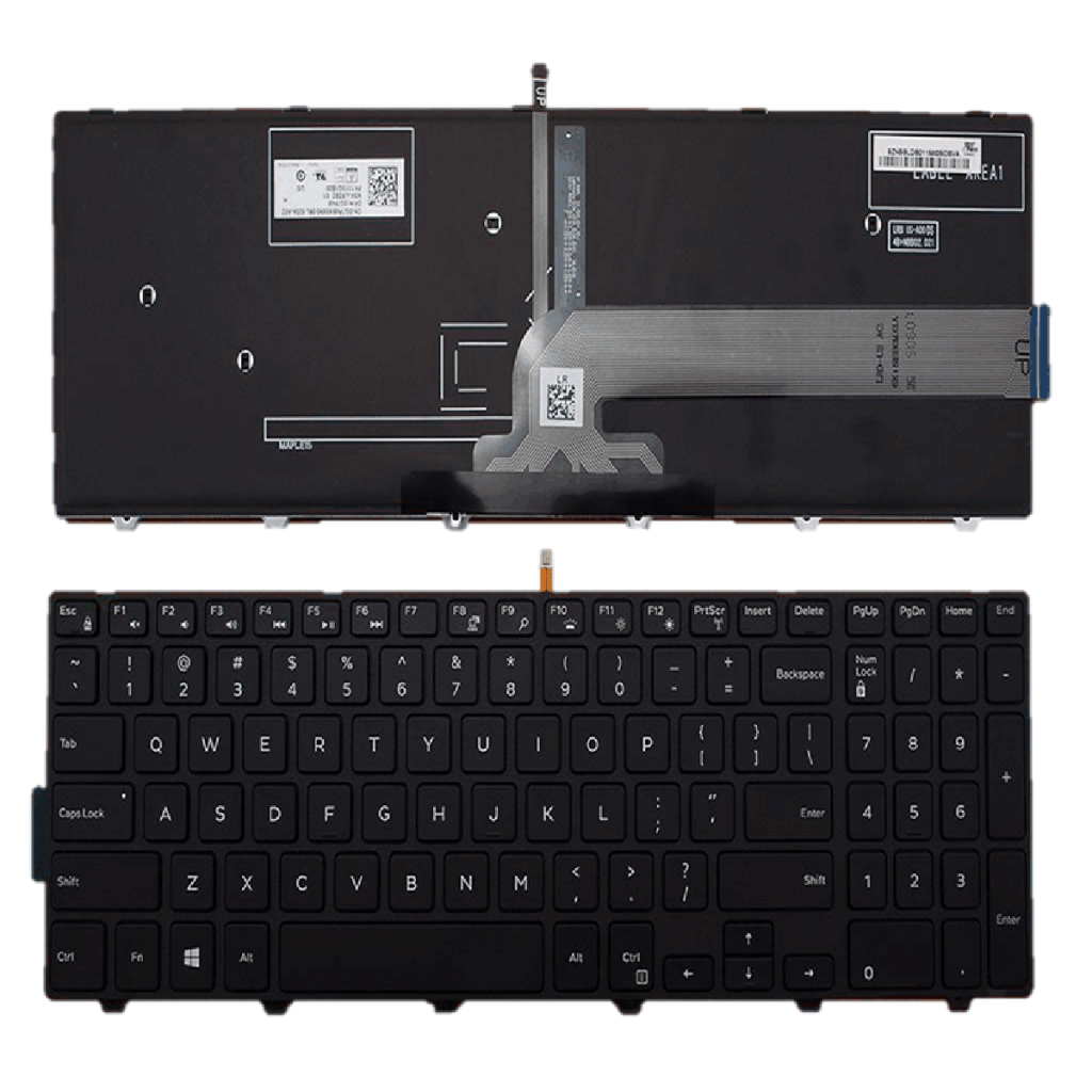 Notebook Keyboard w/ Frame for Inspiron 15-5000 5547 5542 Black US Layout