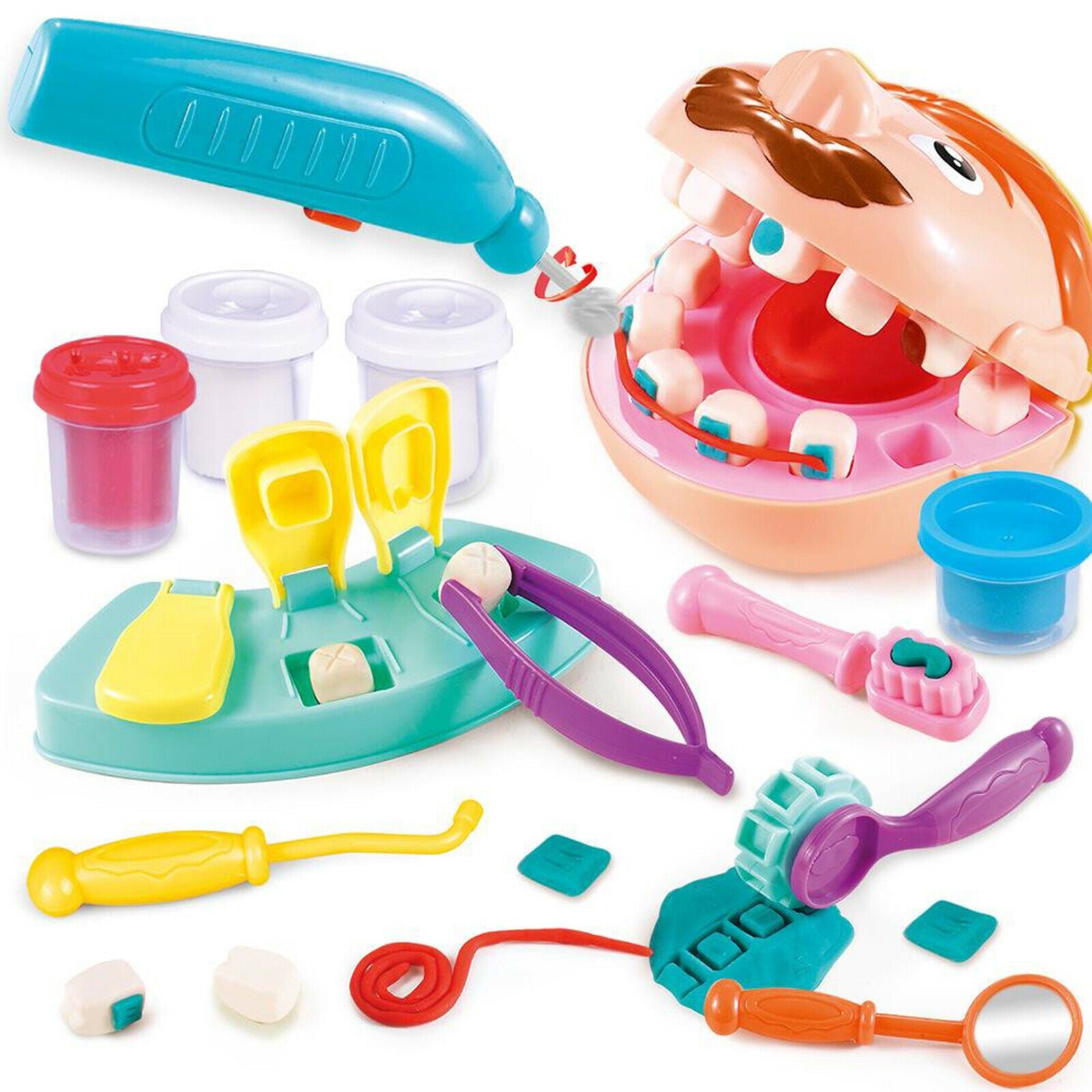 Kids Dentist Pretend Role Toys Doctor Kit Playset for Kids Early Development