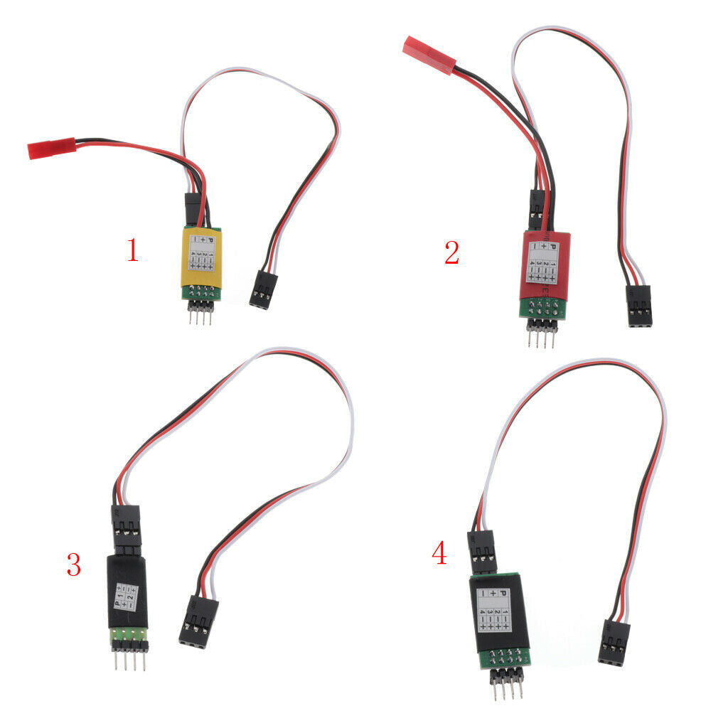 8pcs 3CH 2 Leds Light Control Switch for RC Car Crawler Buggy   Parts