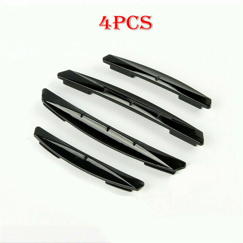 4Pcs Black Car Door Edge Anti-collision Protector Guard Scratch Strip Universal