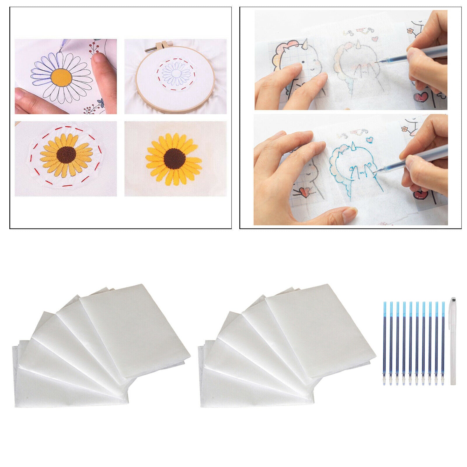 10x 20x20 "Embroidery Stabilizer Tracing Paper Transfer Paper