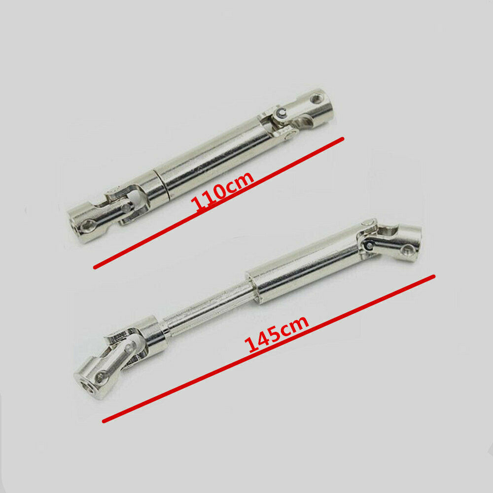 2x 1:10 110-145mm Steel Universal Drive Shaft DIY Accessory for RC4WD RC Car