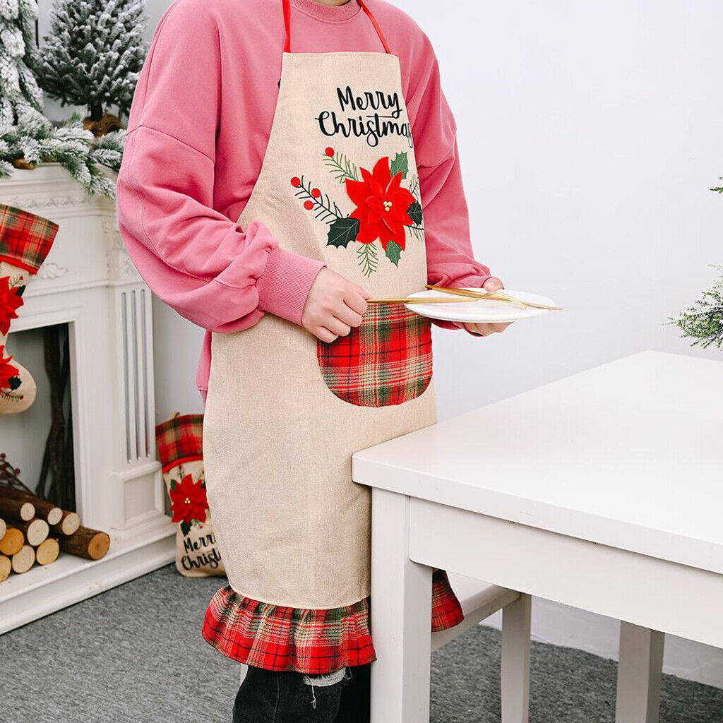 Chef Aprons Kitchen Baking Butcher Cooking Kitchen Catering BBQ Bib Pockets