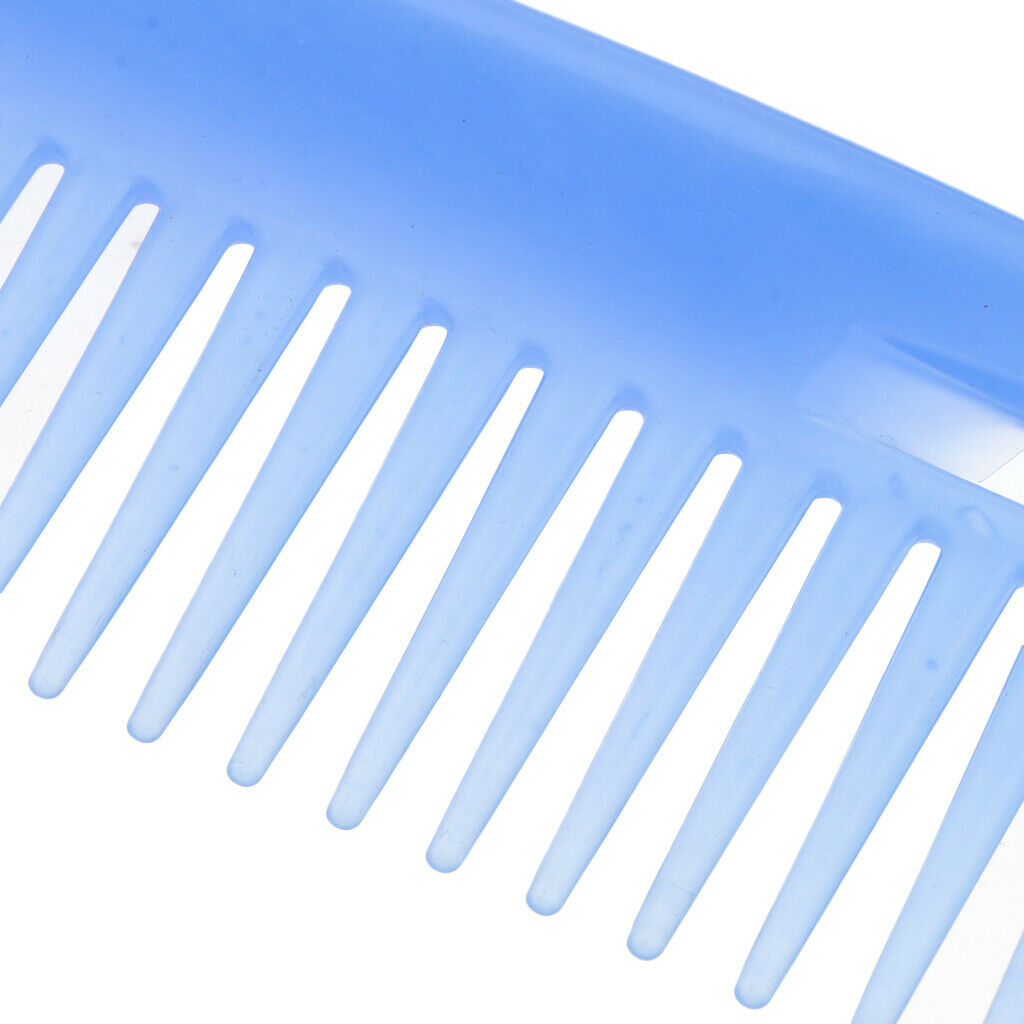 Pro Hair Comb Detangling Hairdressing Wide Tooth Salon Hairbrush Comb Blue
