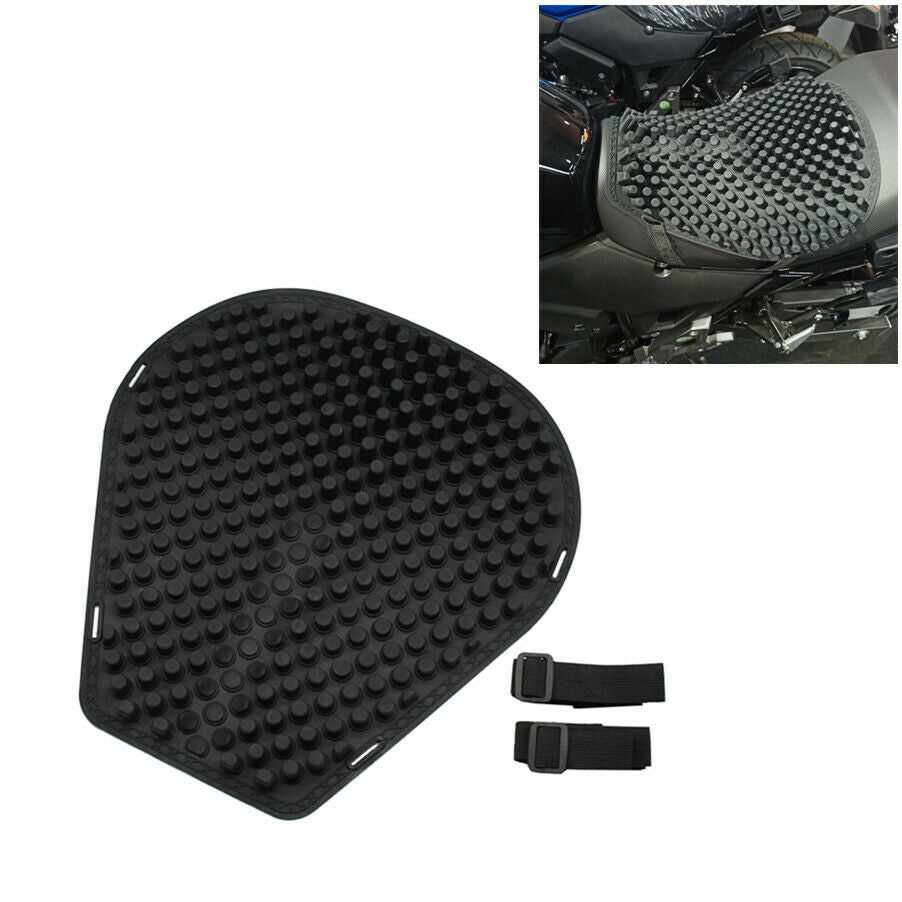1 x Silicone cushion Motorcycle Seat Cushion Pressure Relief Ride Seat Pad Black
