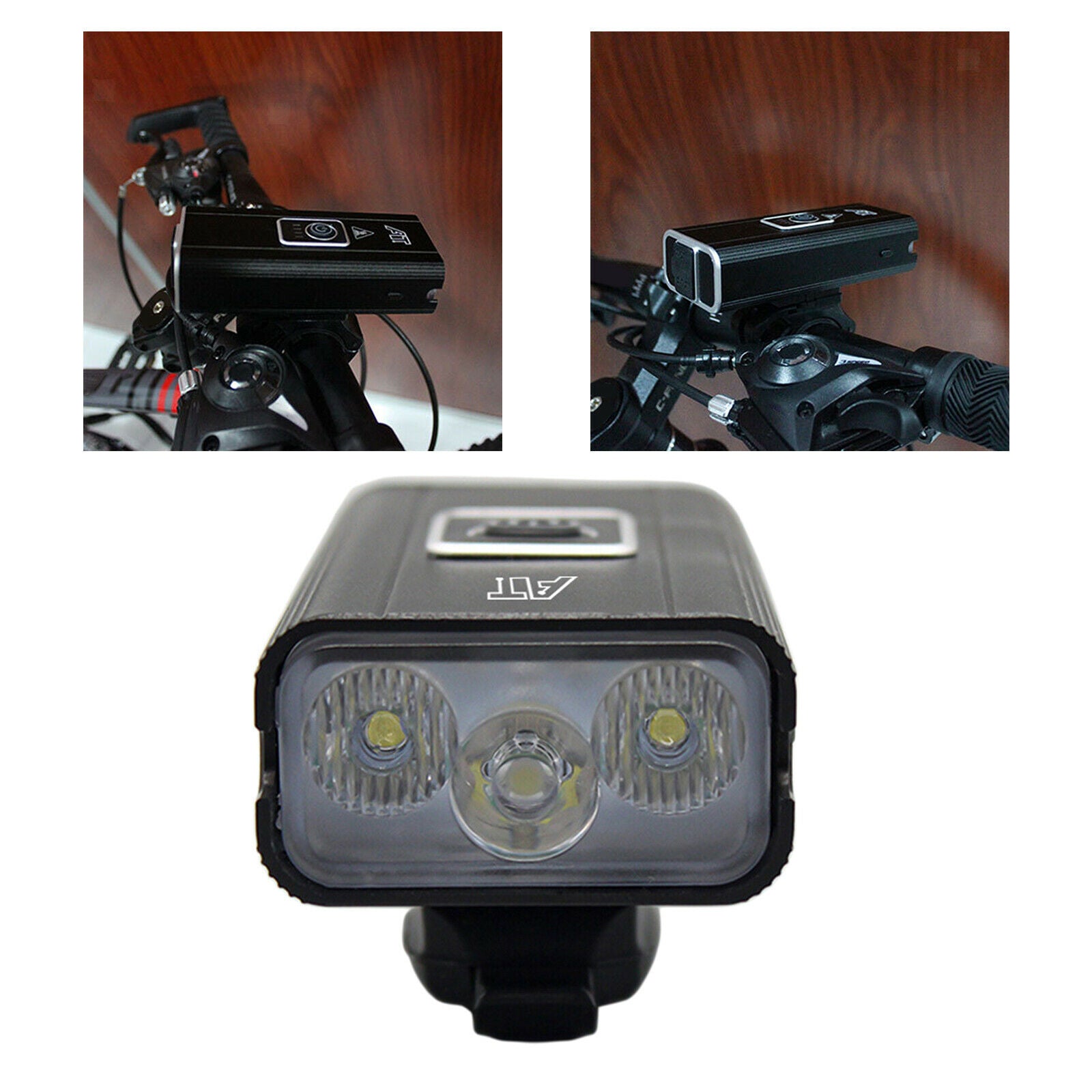 LED Bicycle Headlight 900 Lumens Head Light MTB Road Cycling Flashlight