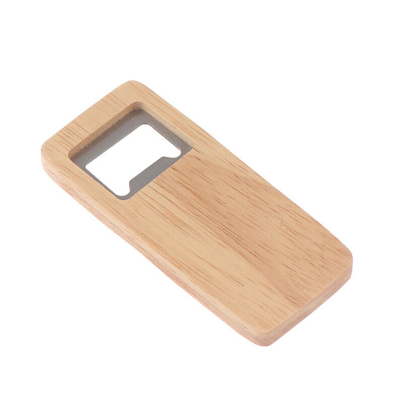 Bottle Opener Simple Jar Bottle Wrench Wood Square-shaped Can Opener Kitc.l8