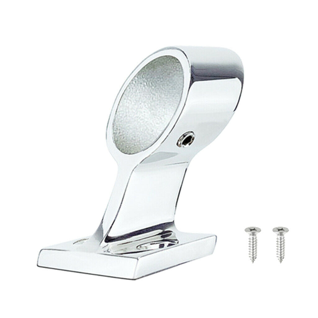 7/8inch Stainless Steel Marine Hand Rail Tube Fitting Left End Stanchion Boat