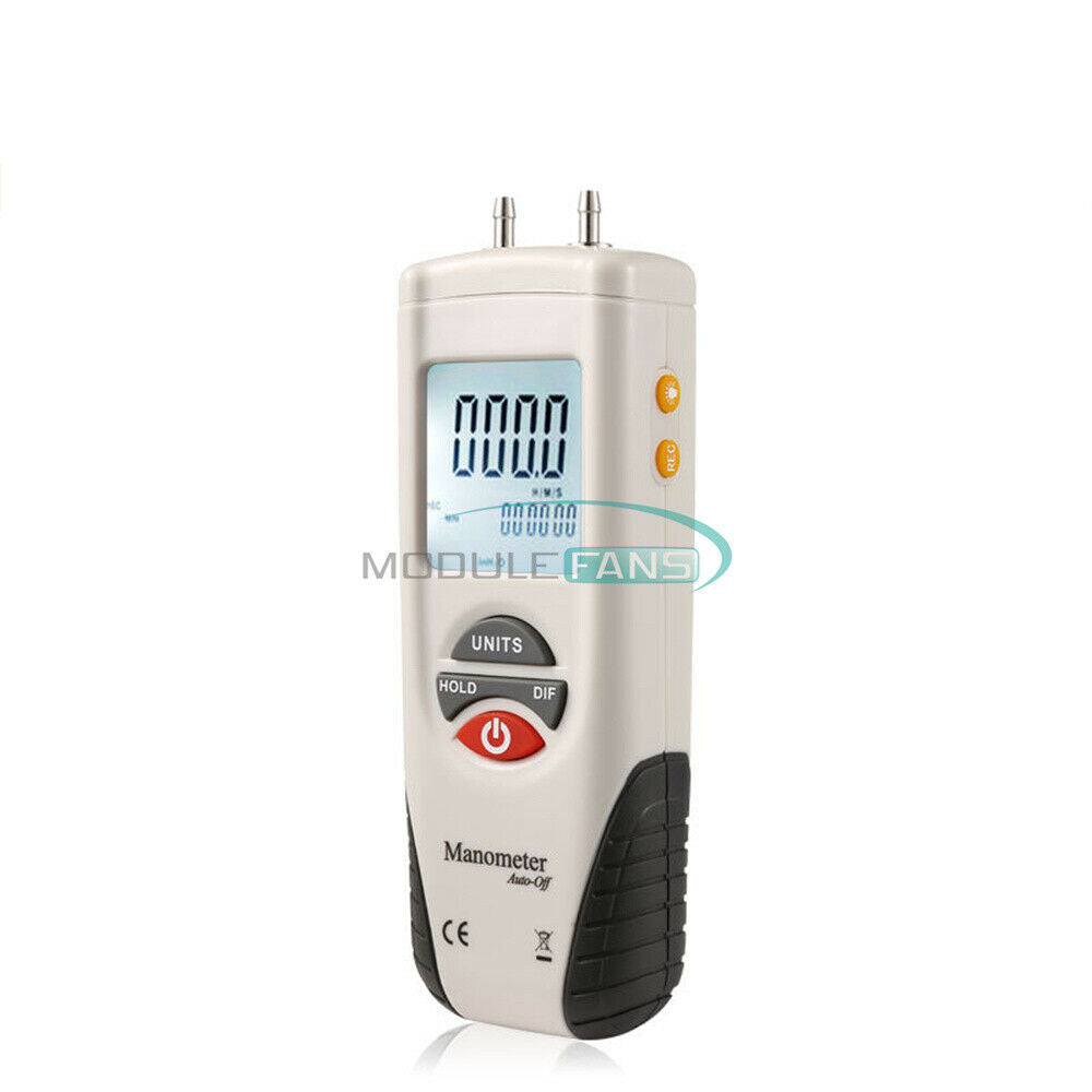 HT-1890 LCD Digital Backlit Manometer Differential Gauge Air Pressure Meter