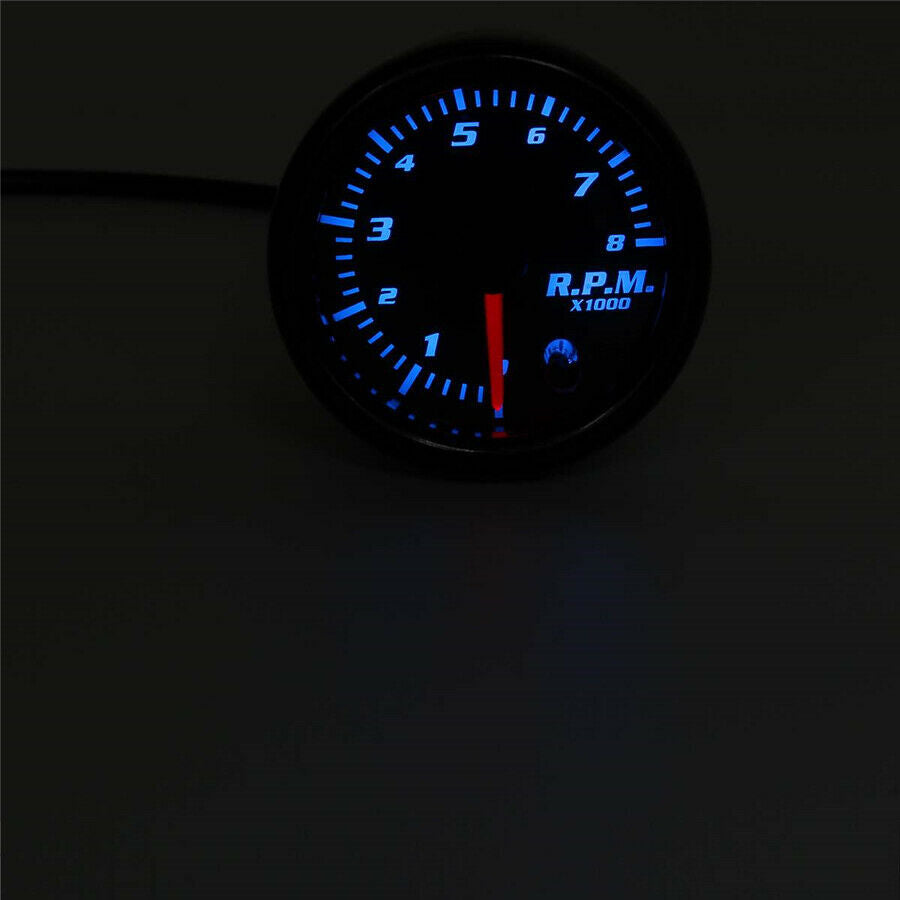Universal 2 Inch 52mm Car Tachometer Tach RPM Gauge Digital 7 Color LED Display