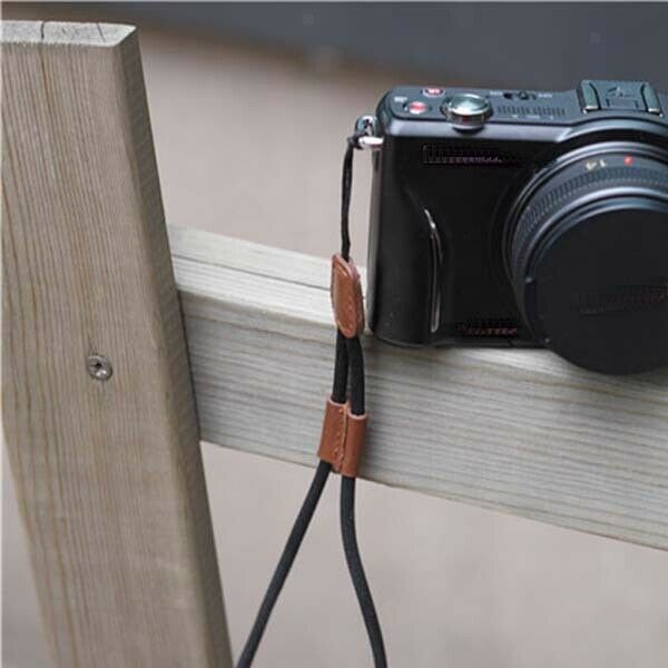 2x  Leather Cotton Cloth Hand Wrist Strap Lanyard For Camera Cell Phone MP3 MP4