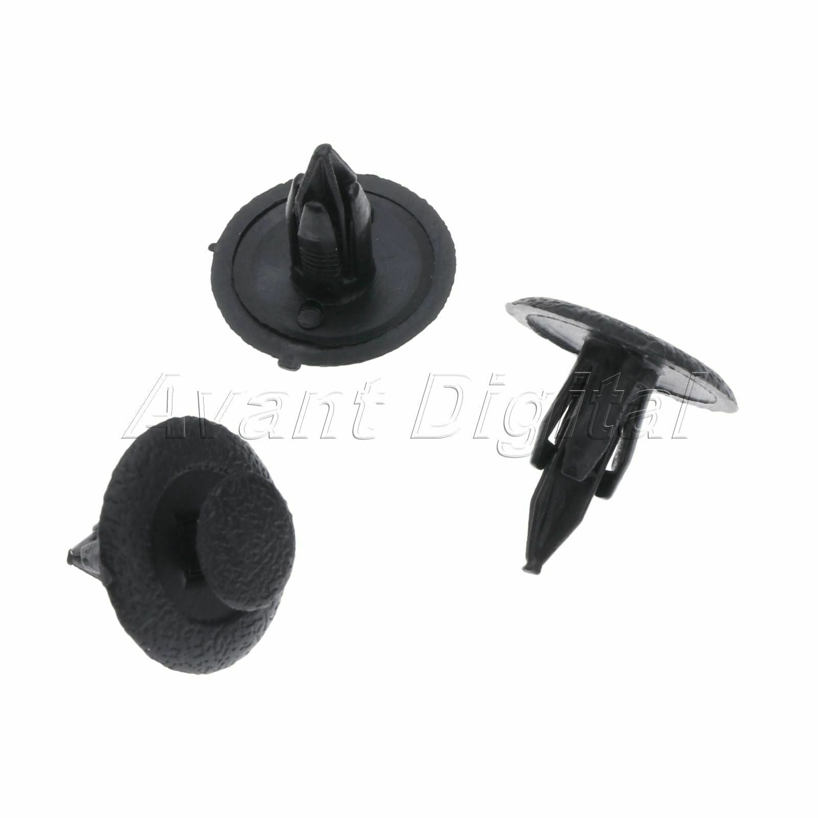 50PCS Black Plastic fasteners Interior Clip Push Type Fit for Vehicles Mazda 323