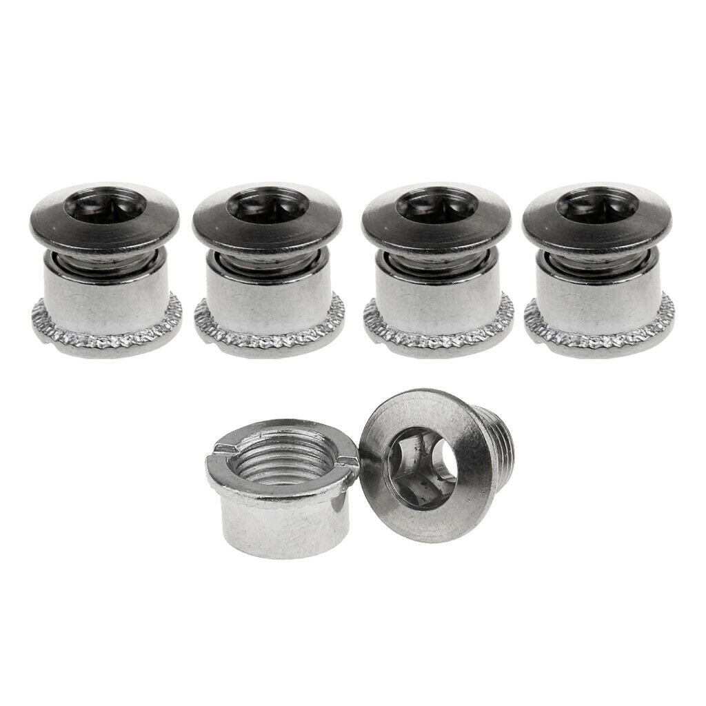 Assorted Crankset Bolts Crank Screws Nuts Set & Inner Hexagon Spanner Wrench